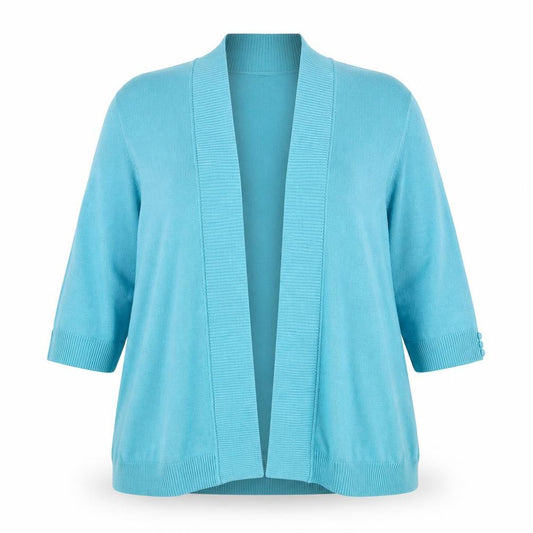 Womens UK Size 18 EWM Blue Cardigan Jumper