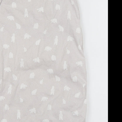 The lit Baby Grey Geometric Jersey Babydoll One Piece Size 3-6 Months  - Polar Bear sleep suit
