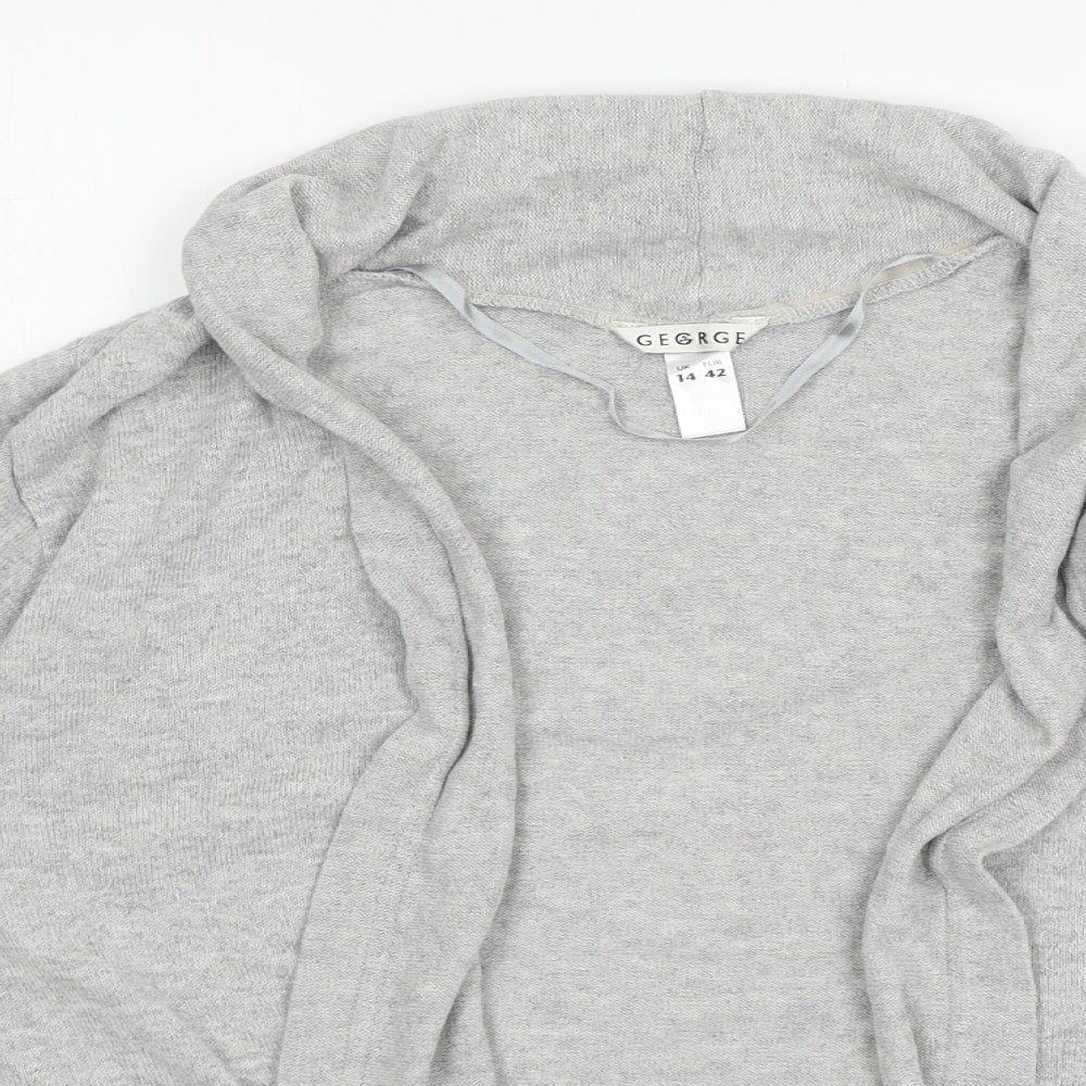 George Womens Grey  Knit Cardigan Jumper Size 14