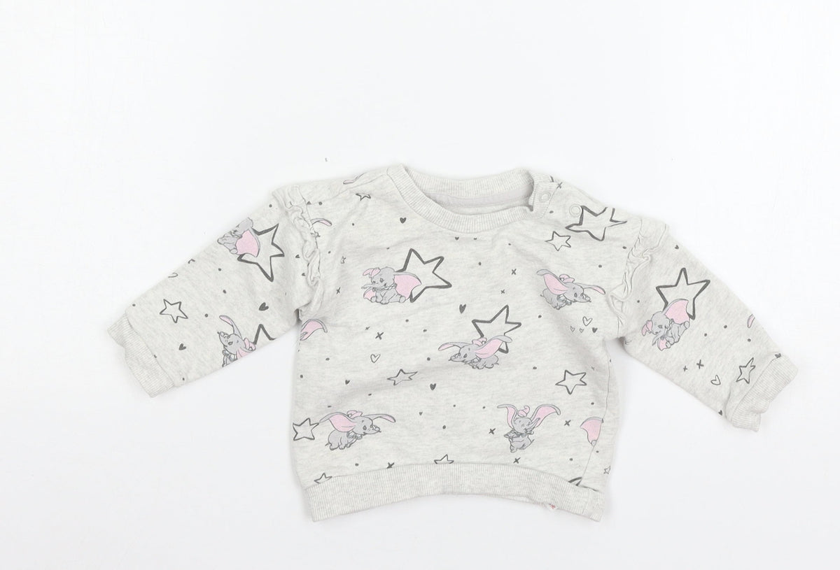 George Baby Grey  Jersey Pullover Jumper Size 3-6 Months  - Dum