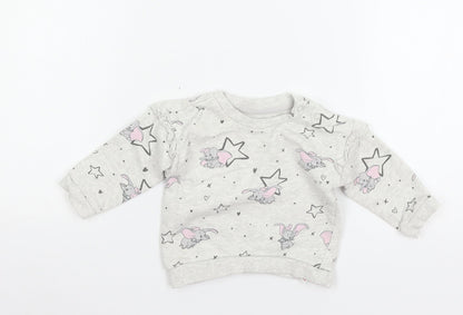 George Baby Grey  Jersey Pullover Jumper Size 3-6 Months  - Dum