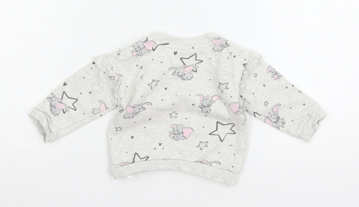 George Baby Grey  Jersey Pullover Jumper Size 3-6 Months  - Dum