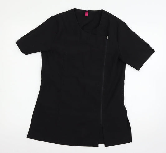 Womens UK Size 10 Premier Black Basic Blouse