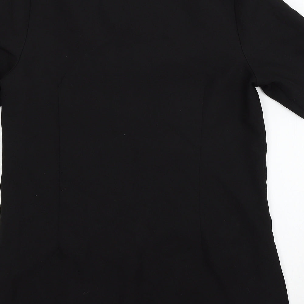 Womens UK Size 10 Premier Black Basic Blouse