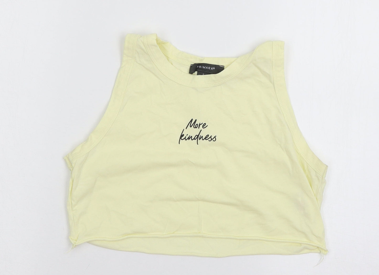 Primark Womens Yellow  Jersey Basic Tank Size 10  - More Kind