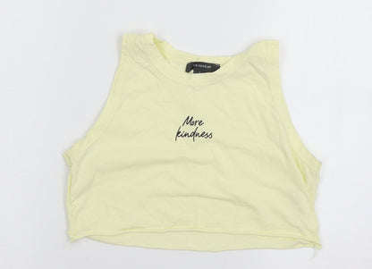Primark Womens Yellow  Jersey Basic Tank Size 10  - More Kind