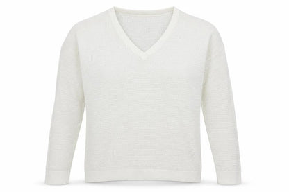rench Womens White  Knit Pullover Jumper Size M