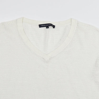 rench Womens White  Knit Pullover Jumper Size M