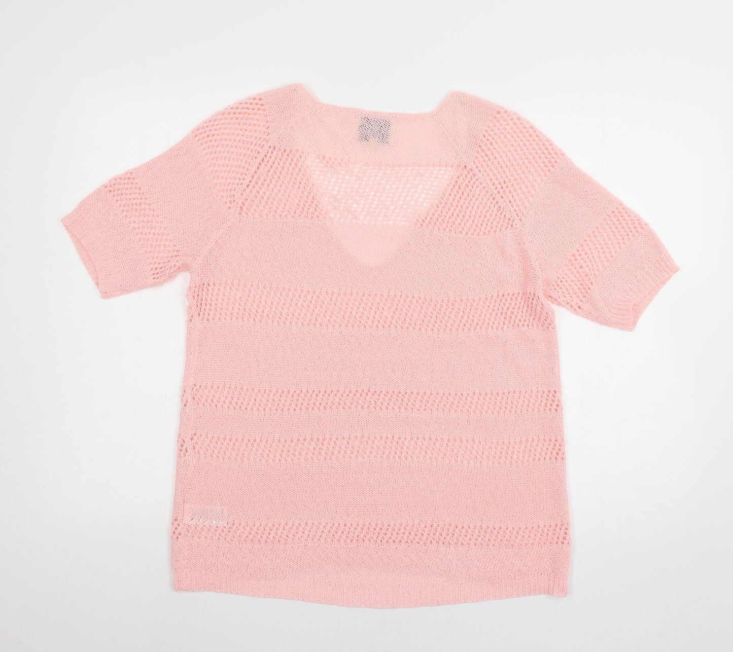Womens UK Size 14 Papaya Pink Pullover Jumper