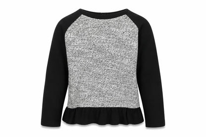 Cherokee Girls Black  Jersey Pullover Sweatshirt Size 6 Years
