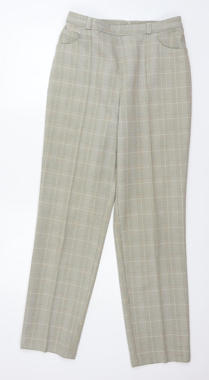 Womens UK Size 12 MArks Regular Fit  Beige Trousers