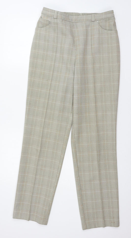 Womens UK Size 12 MArks Regular Fit  Beige Trousers