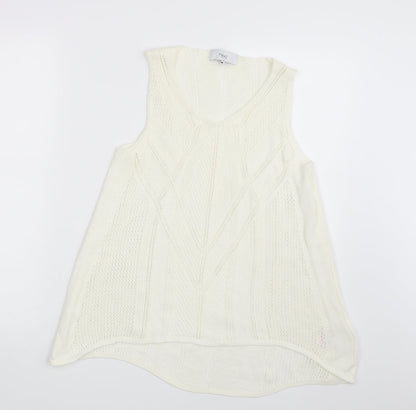 Womens UK Size 14 New Look Ivory Pullover Jumper