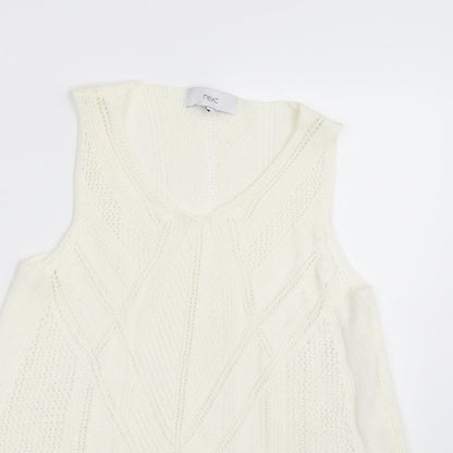 Womens UK Size 14 New Look Ivory Pullover Jumper