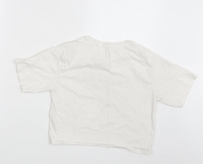 Matalan Girls White   Basic T-Shirt Size 12 Years