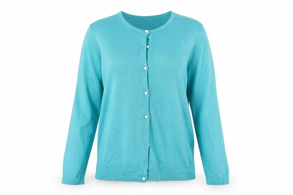 Classics Womens Blue   Cardigan Jumper One Size