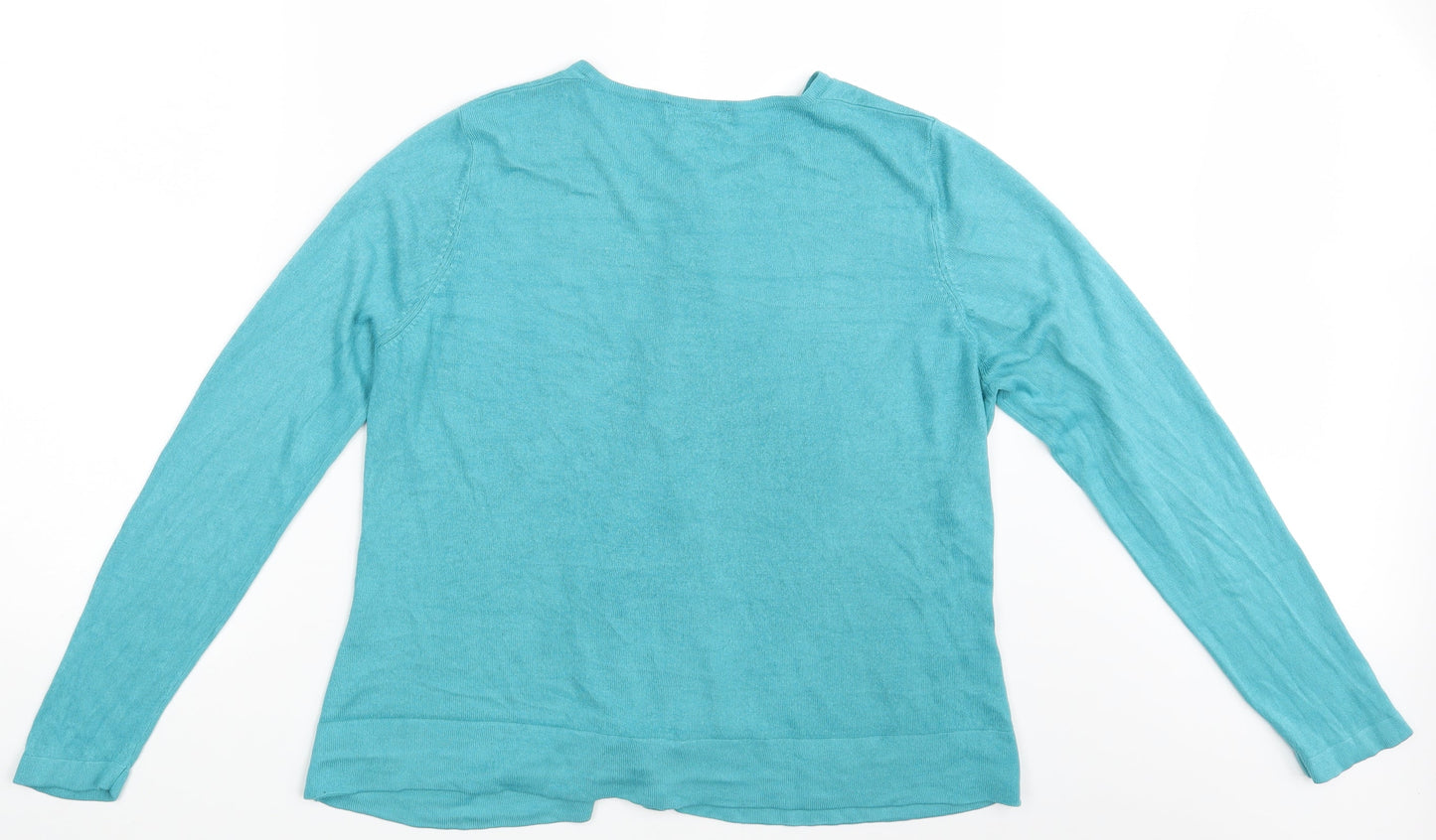 Classic Womens Blue   Cardigan Jumper One Size