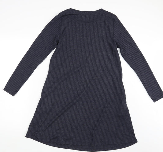 Womens UK Size 12 M&S Blue Pullover Jumper