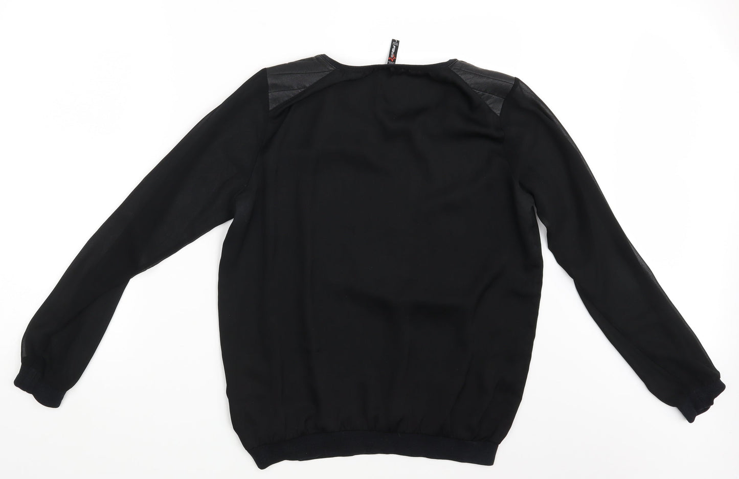 Womens UK Size L FB Sister Black Basic Blouse