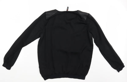 Womens UK Size L FB Sister Black Basic Blouse