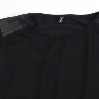 Womens UK Size L FB Sister Black Basic Blouse