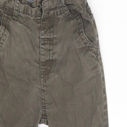 Matalan Boys Brown   Cropped Trousers Size 12-18 Months  - Waist 16in; Inside  leg 12