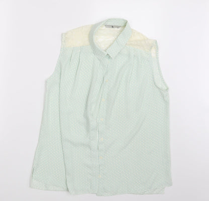 Womens UK Size 12 TU White Basic Button-Up