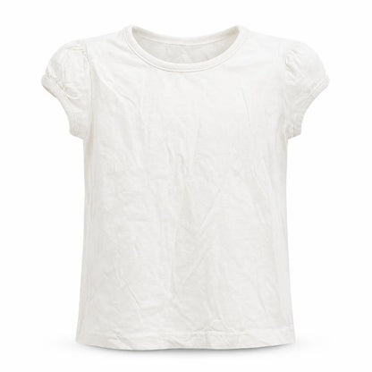 George Girls White   Basic T-Shirt Size 4-5 Years
