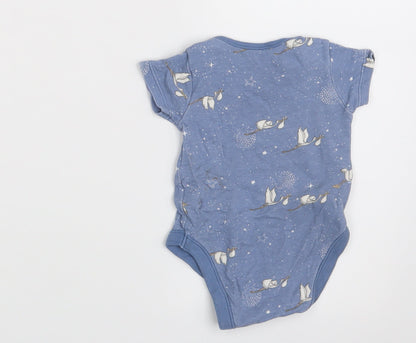 George Baby Blue Animal Print  Babygrow One-Piece Size 3-6 Months