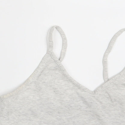 New Look Womens Grey   Camisole Tank Size 10