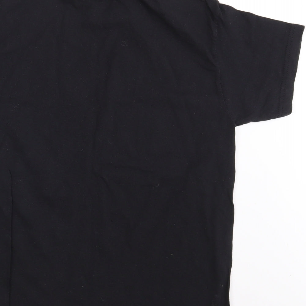 Gildan Boys Black   Basic T-Shirt Size 11-12 Years