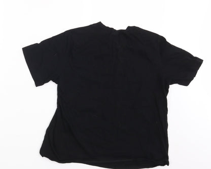 Womens UK Size S H&M Black Basic T-Shirt