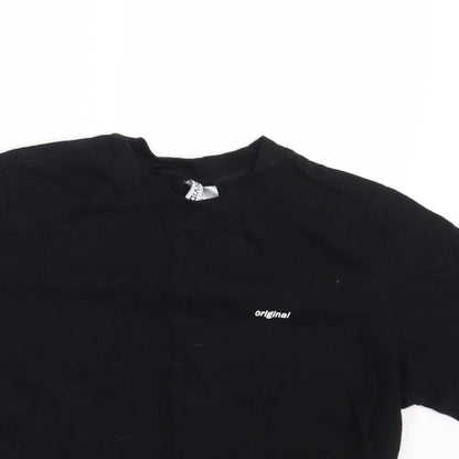 Womens UK Size S H&M Black Basic T-Shirt