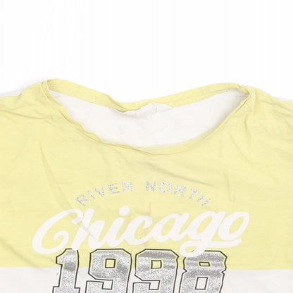 H&M Girls White   Basic T-Shirt Size 10-11 Years  - Chicago