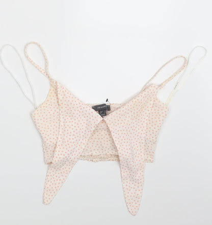 Primark Womens White Polka Dot  Camisole Tank Size 8