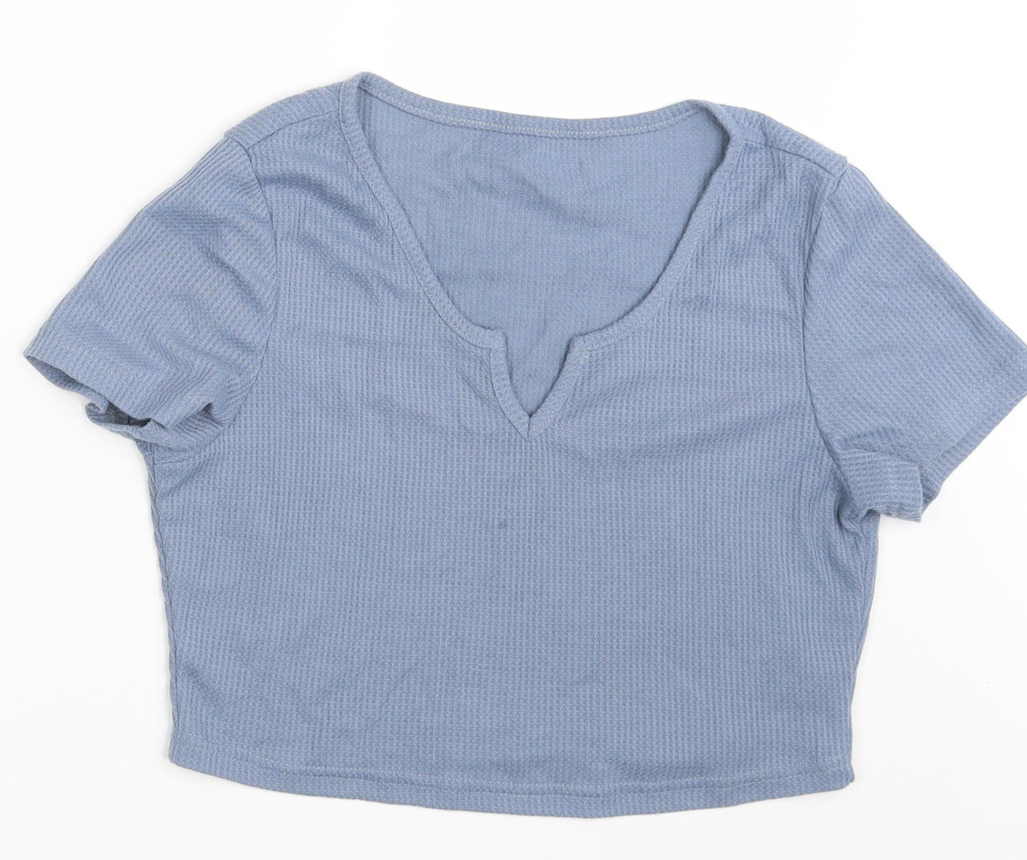 Womens UK Size One Size Preworn Blue Basic T-Shirt