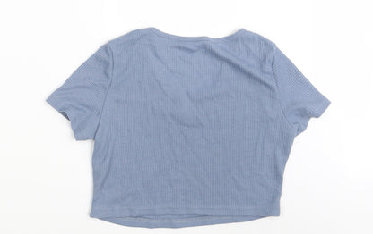 Womens UK Size One Size Preworn Blue Basic T-Shirt