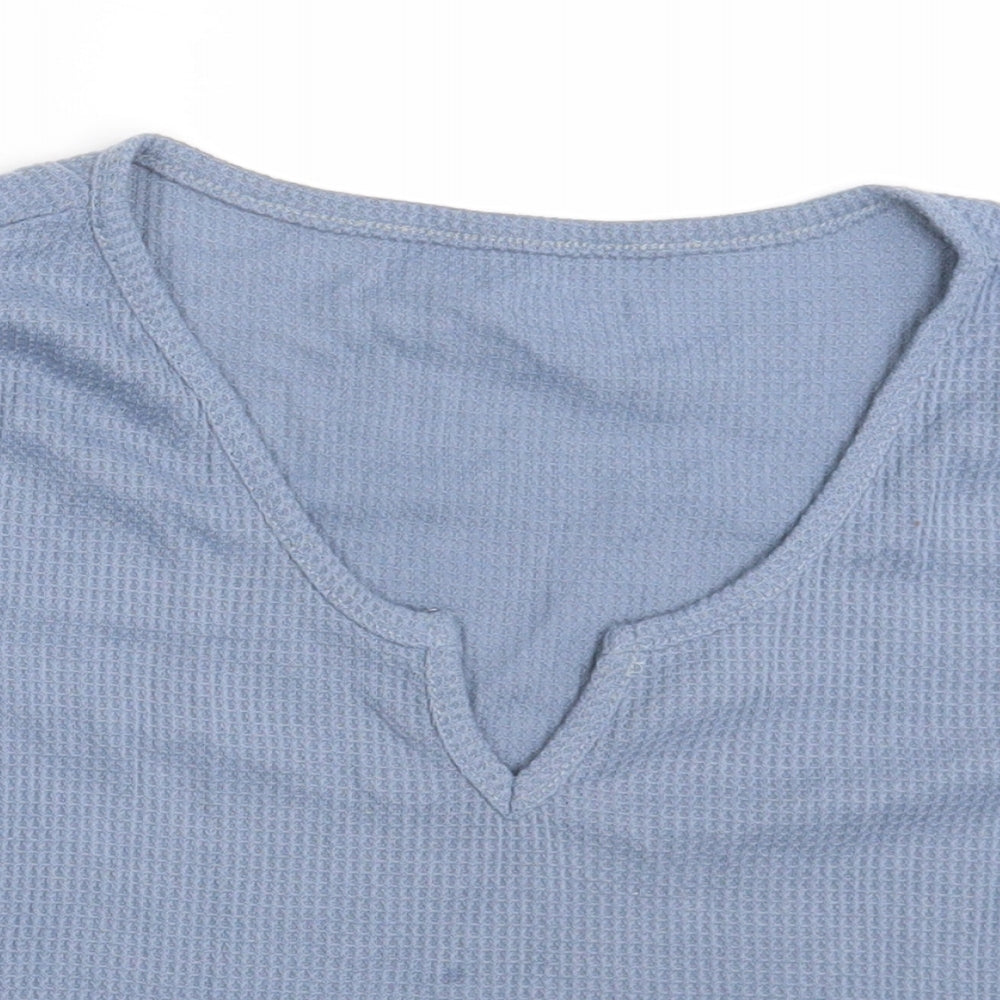 Womens UK Size One Size Preworn Blue Basic T-Shirt