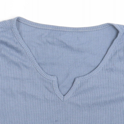 Womens UK Size One Size Preworn Blue Basic T-Shirt