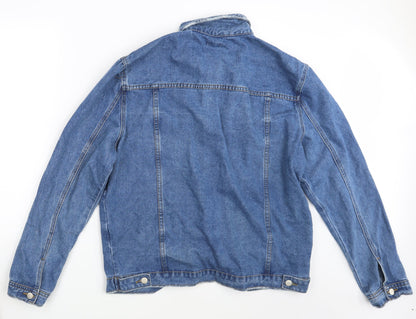 Nasty Gal Womens Blue  Denim Jacket Coat Size S