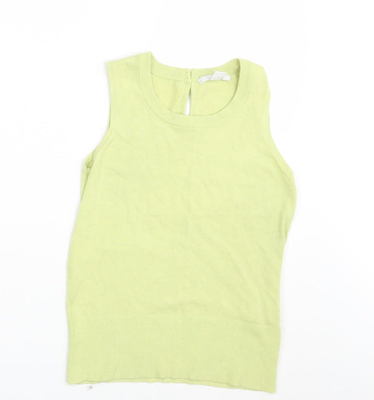 Womens UK Size 10 H&M Yellow Pullover Jumper