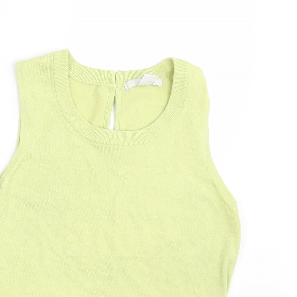 Womens UK Size 10 H&M Yellow Pullover Jumper