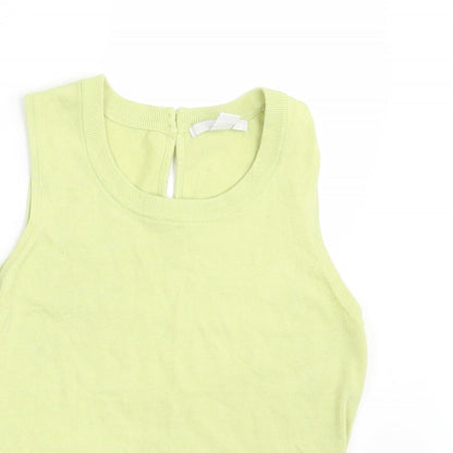 Womens UK Size 10 H&M Yellow Pullover Jumper