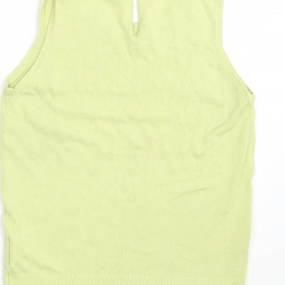 Womens UK Size 10 H&M Yellow Pullover Jumper