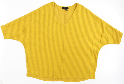 Womens UK Size S New Look Yellow Pullover Jumper