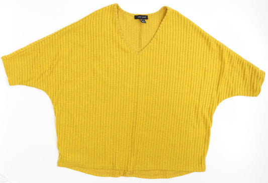 Womens UK Size S New Look Yellow Pullover Jumper