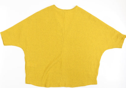 Womens UK Size S New Look Yellow Pullover Jumper