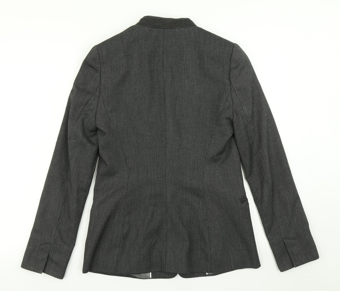 NEXT Womens Grey Striped  Jacket Blazer Size 10