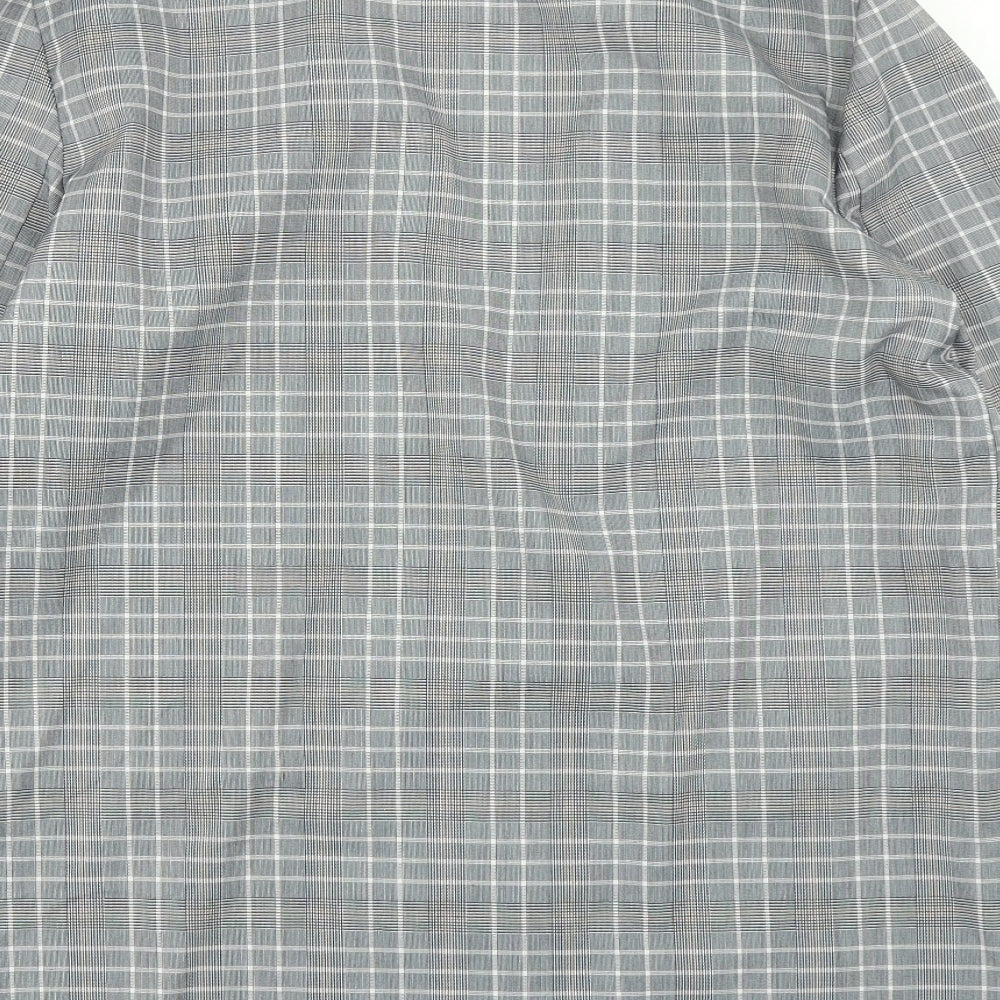 ASOS Womens Grey Plaid  Jacket Blazer Size 10