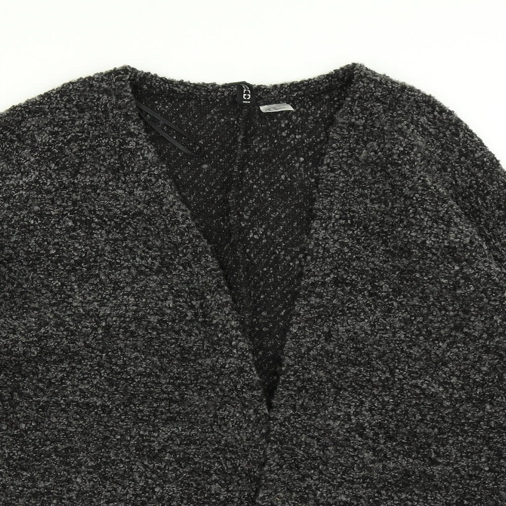 Womens UK Size M Divided Grey Cardigan Jumper